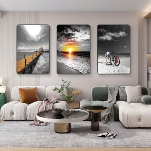Around the world Wall Painting - Set of 3